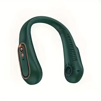 Nek Ventilator groen - Nek ventilator - 5 standen - Draadloos - Neck fan - Mini ventilator - Gezichtsventilator - Hals ventilator