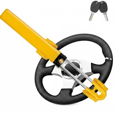NBAP® Stuurslot Auto - Autoslot Camper - Pedaalslot - Geel