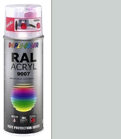 Motip Dupli-Color Spuitbus Acryl Hoogglans - RAL 9007 Grijs Aluminium