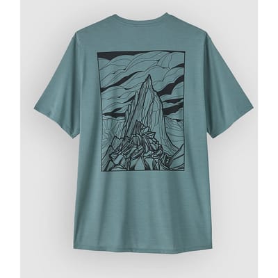 Patagonia Cap Cool Daily - Cloud Crag T-Shirt blauw