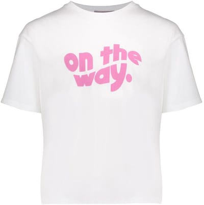 Geisha - T-shirt on the way - Wit - Maat 176