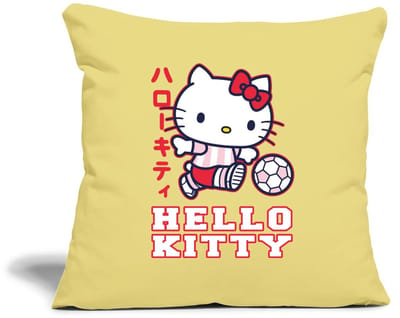 Hello Kitty Speelt Voetbal Sierkussenhoes, 45 x 45 cm