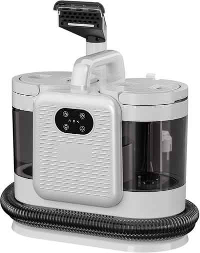 Tapijtreiniger - Stoomreiniger Bank - Stoomreiniger Vloer - 1650W - Zeer Krachtig - 2 Reservoirs -