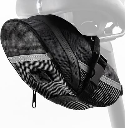 Fietstas voor achterop de fiets - fietstas - zadeltas - e-bike tas - waterdichte tas - reflecterende strip - lichtgewicht tas - racefiets - mountainbike - outdoor - zwart