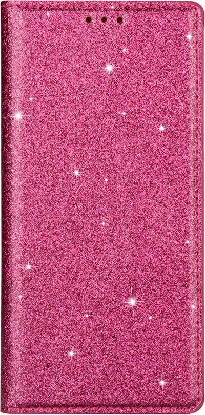 Hoesje geschikt voor Samsung Galaxy S20 FE - Bookcase - Pasjeshouder - Portemonnee - Glitter - TPU - Roze