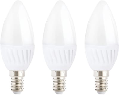 Kobi Premium LED Lamp E14 - 9W - 900lm - 3000K Warm Wit - 230V - Ø37mm - Voor Tafellamp, Nachtkastlamp of Compact Armatuur - 3 stuks