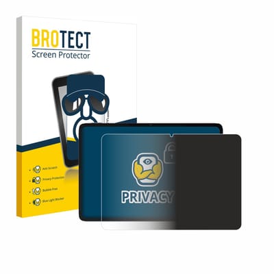 BROTECT - privacy screenprotector voor Xiaomi Pad 6S Pro 12.4" (Landschapsmodus) - Folie Beschermfolie Blauwlichtfilter