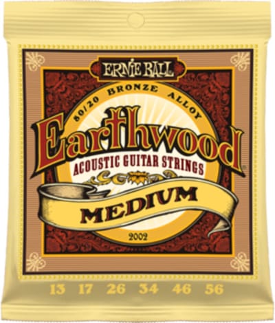 Ernie Ball 2002 Earthwood Akoestische Gitaarsnaren (13-56) Medium