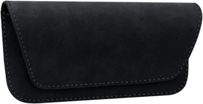 Brillenkoker Auto - Zonnebrilhouder Clips - Veilig Opbergen - Binnenkant Pluche - 20x9.5x4CM - Zwart
