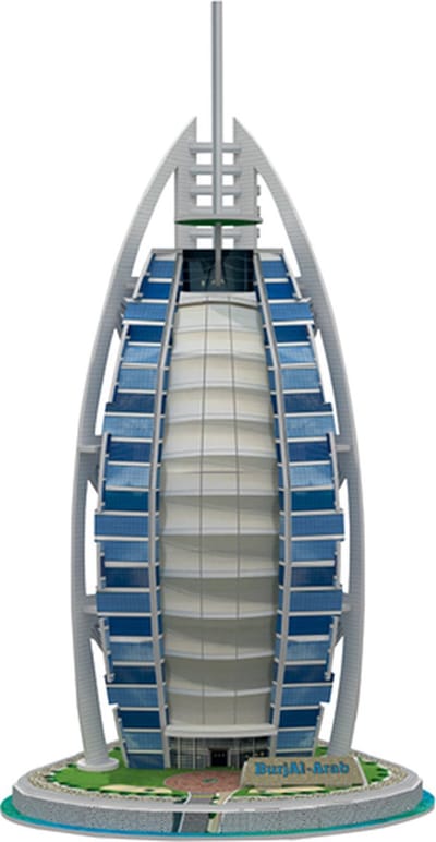 Premium Bouwpakket - Voor Volwassenen en Kinderen - Bouwpakket - 3D puzzel - Modelbouwpakket - DIY - Burj Al Arab