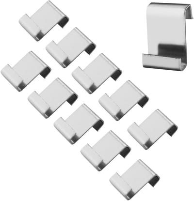 Dailygoods- Broeikasclips 40 stuks - Roestvrij Staal - Z-type Clips - Raamclips - Bevestigingen voor Glas - Duurzaam en Weerbestendig - Glasclip