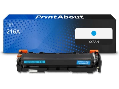 PrintAbout huismerk Toner 216A (W2411A) Cyaan Geschikt voor HP