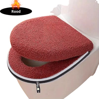 Nivard Wasbare Toiletbril Cover - Wc Bril Hoes - Toiletbril - Wc Deksel - Toiletafdekking - Verwarmde Wc Bril - Rood
