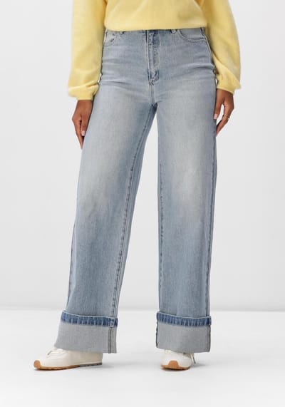 ABRAND JEANS High Wide Jordan Jeans Dames - Broek - Lichtblauw - Maat 31
