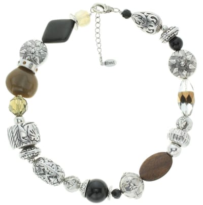 Behave ketting - Diverse kralen - Mode accessoires - Nikkelvrij - 44 cm