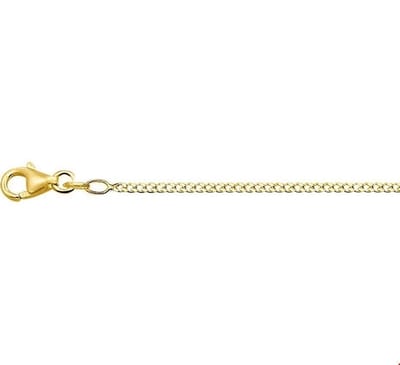 The Jewelry Collection 9 Krt. Ketting Gourmet 1,8 mm - 9 Karaats Geel