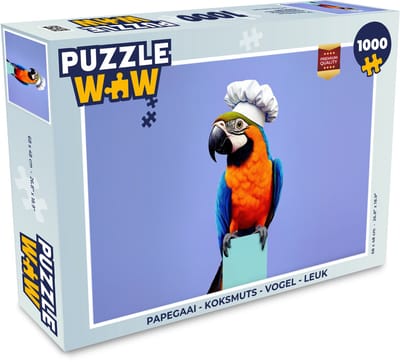Puzzel Papegaai - Koksmuts - Vogel - Leuk - Legpuzzel - Puzzel 1000 stukjes volwassenen
