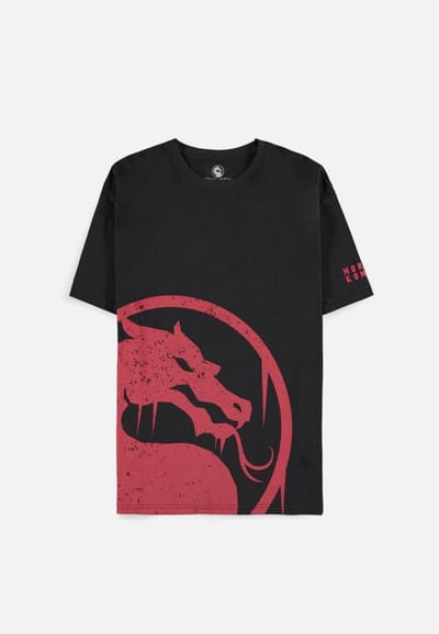 Mortal Kombat - Dragon Logo Heren Tshirt - S - Zwart