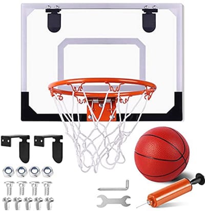 Mini-basketbalring voor kinderen met elektronisch scorerecord - Ideaal voor binnen en buiten