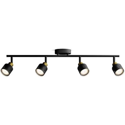 Philips Niall Spot - Plafondspot met vier lichtpunten - Zwart met goud design - GU10 LED fitting