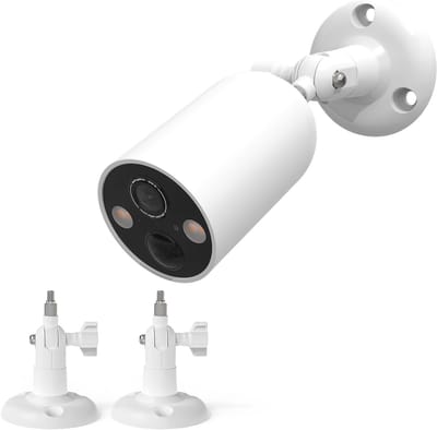 Wandhouder Camera - Bevestiging Beugel - Beveiliging Thuis - 360 Graden Verstelbaar - 2 Stuks - Wit