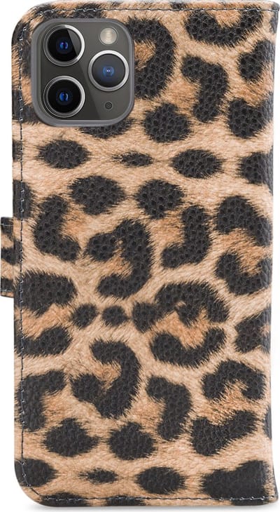 My Style Telefoonhoesje geschikt voor Apple iPhone 11 Pro Hoesje | My Style Flex Wallet Bookcase Portemonnee | Pasjeshouder voor 3 Pasjes | Telefoonhoesje voor Pinpas / OV Kaart / Rijbewijs - Leopard | Bruin