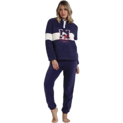 Warme pyjama met lange mouwen voor dames Disney Mickey New York