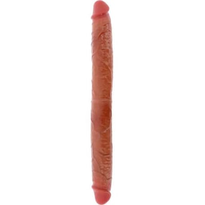 GET REAL - DILDO DOBLE DONG DE SILICONA CARAMELO 46 CM