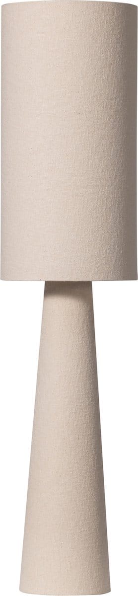 WOOOD Loft Vloerlamp - Metaal/Bouclé - Naturel - 130xØ30 cm