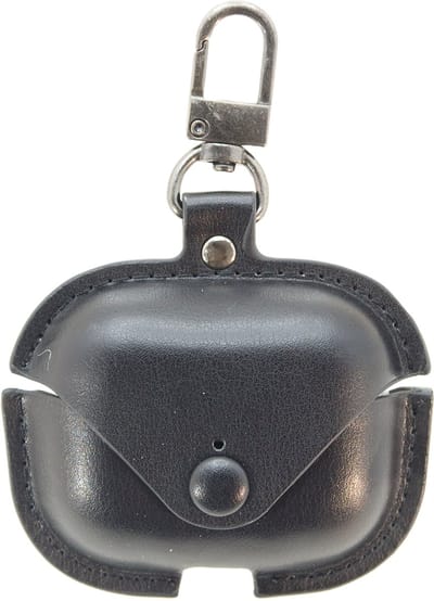 Premium Hoesje Geschikt Voor Airpods Pro Case Zwart Oplaadcase Leer