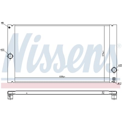 Radiator, motorkoeling NISSENS 65614