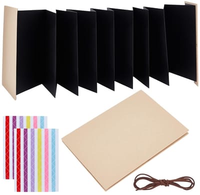 Cosensi - Dailygoods - 2 Sets Accordeon Scrapbook Albums voor Foto's en Herinneringen