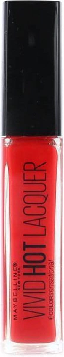 Maybelline Color Sensational Vivid Hot Lacquer - 70 So Hot - Lipstick lippenstift Rood Glans