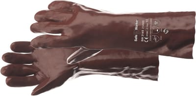 SafeWorker 2145 PVC HANDSCHOEN 45CM 01070104 - 12 stuks - Een Kleur - 10