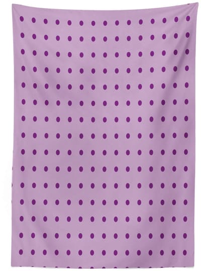ABAKUHAUS Tafelkleed – Gestippeld 140x200 cm – satijn, wasbaar, lila