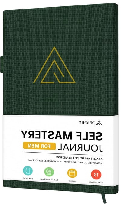 Zelfmeesterschap Dagboek - Productiviteit Planner - Persoonlijke Groei - Begeleide Inspirerende Reis - 13.4 cm x 21.4 cm - Grijs