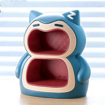 23x25cm Pokemon Snorlax Opbergdoos Dubbellaags Bureau Entree Organizer Decoratief Ornament Praktisch Creatief Cadeau Voor Jongens blauw