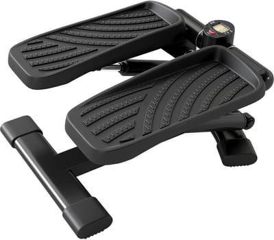 SPORTNOW Mini Stepper - Staal, ABS - 42x34x22cm - Zwart