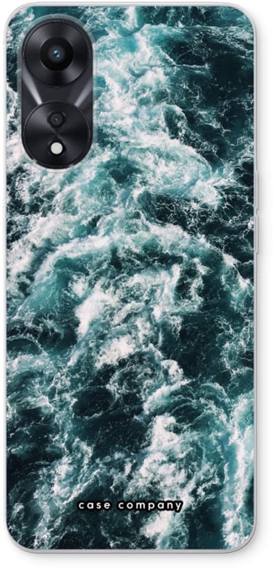 Case Company® - Hoesje geschikt voor Oppo A78 5G hoesje - Zee golf - Soft Cover Telefoonhoesje - Bescherming aan alle Kanten en Schermrand
