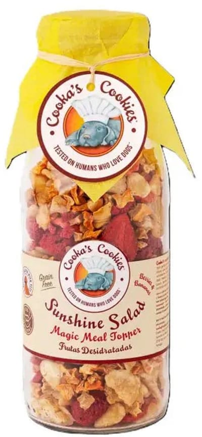 Cooka's Cookies Sunshine Salad (130 gram) - Zomerse mix van gedroogd fruit voor honden