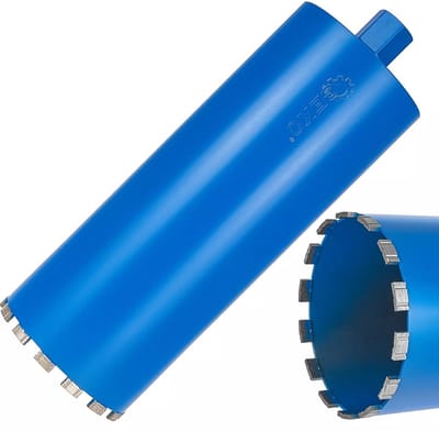 GEKO Diamantboor 162x10x450mm - Voor nat en droog boren - 14 segmenten - Robuust en duurzaam ontwerp