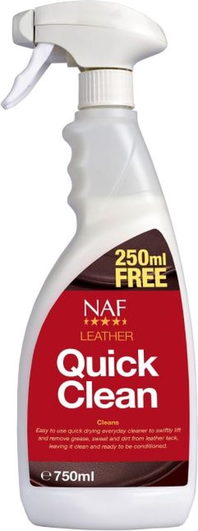 NAF Quick Clean - 750ml - leeronderhoud zadelzeep spray zadelonderhoud