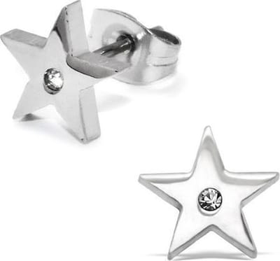 Amanto Oorbellen Briek - 316L Staal - Ster - Ø10mm