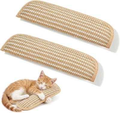 Kattenkruid speelgoed - Kraskussen - Spelen en ontspannen - Natuurlijke jute stof - 2 stuks - Jute