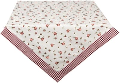 Tafelkleed Katoen - Keukentextiel - Eettafel Decoratie - Rozenpatroon - 250 x 150 cm