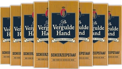 De Vergulde Hand Scheerzeep Staaf 8 x 75 Gram