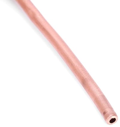 Dailygoods- Koperen Buis 6 mm - Buitendiameter 6 mm - Binnendiameter 4,8 mm - Lengte 2 m - Wanddikte 0,6 mm - Koper (C1100 T2) - Koelleiding