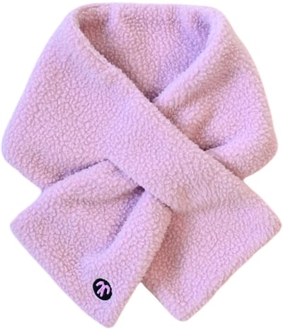 Ducksday - Winter Sjaal - Kinderen - Sherpa fleece - Teddy - unisex - Lila - Roze - Maat S