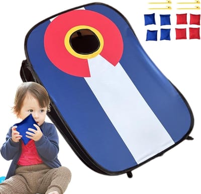 Zitzak Werpset - Outdoor Spel - Buiten Spelen - Eenvoudige Montage - 8 Zitzakken - Meerdere Kleuren