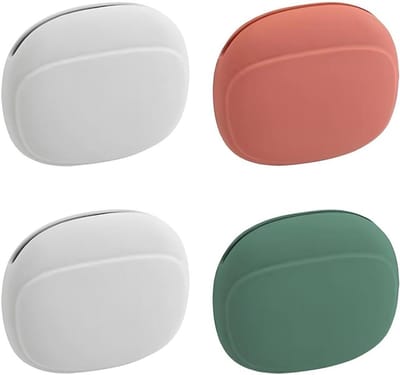 Hoofdtelefoon opbergcase met 4 vakken en USB-kabeltas - Groen, Rood, Grijs - Draagtas voor hoofdtelefoon en accessoires